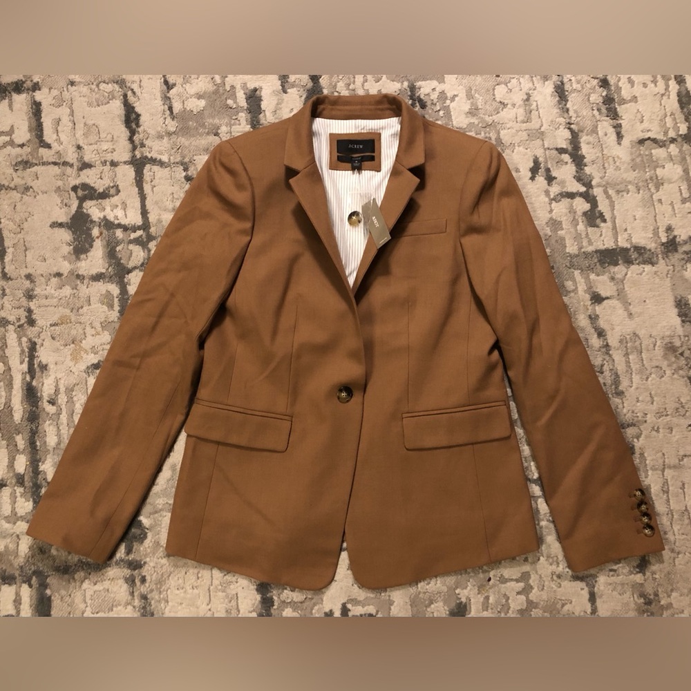 J. Crew Women's Regent Blazer Brown Wool 8